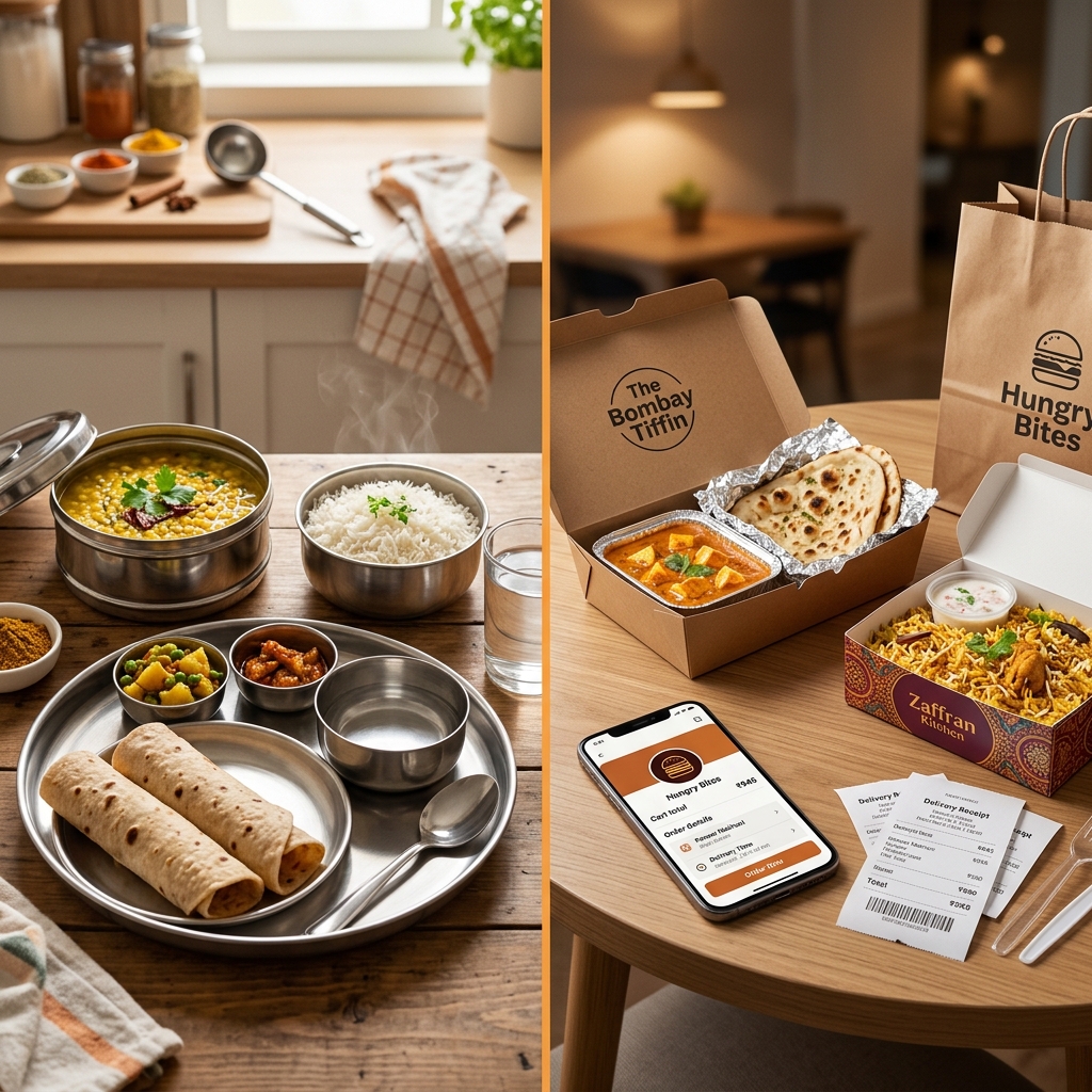 Home Food vs Swiggy — A Real Cost Breakdown (2025 Numbers)